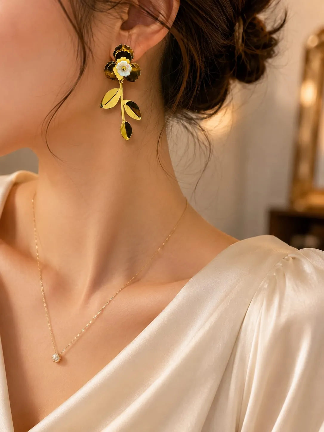 Daisy Dangle Drop Earrings