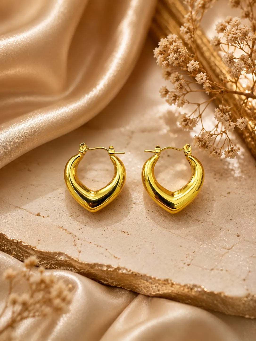 Golden Hoop Earrings