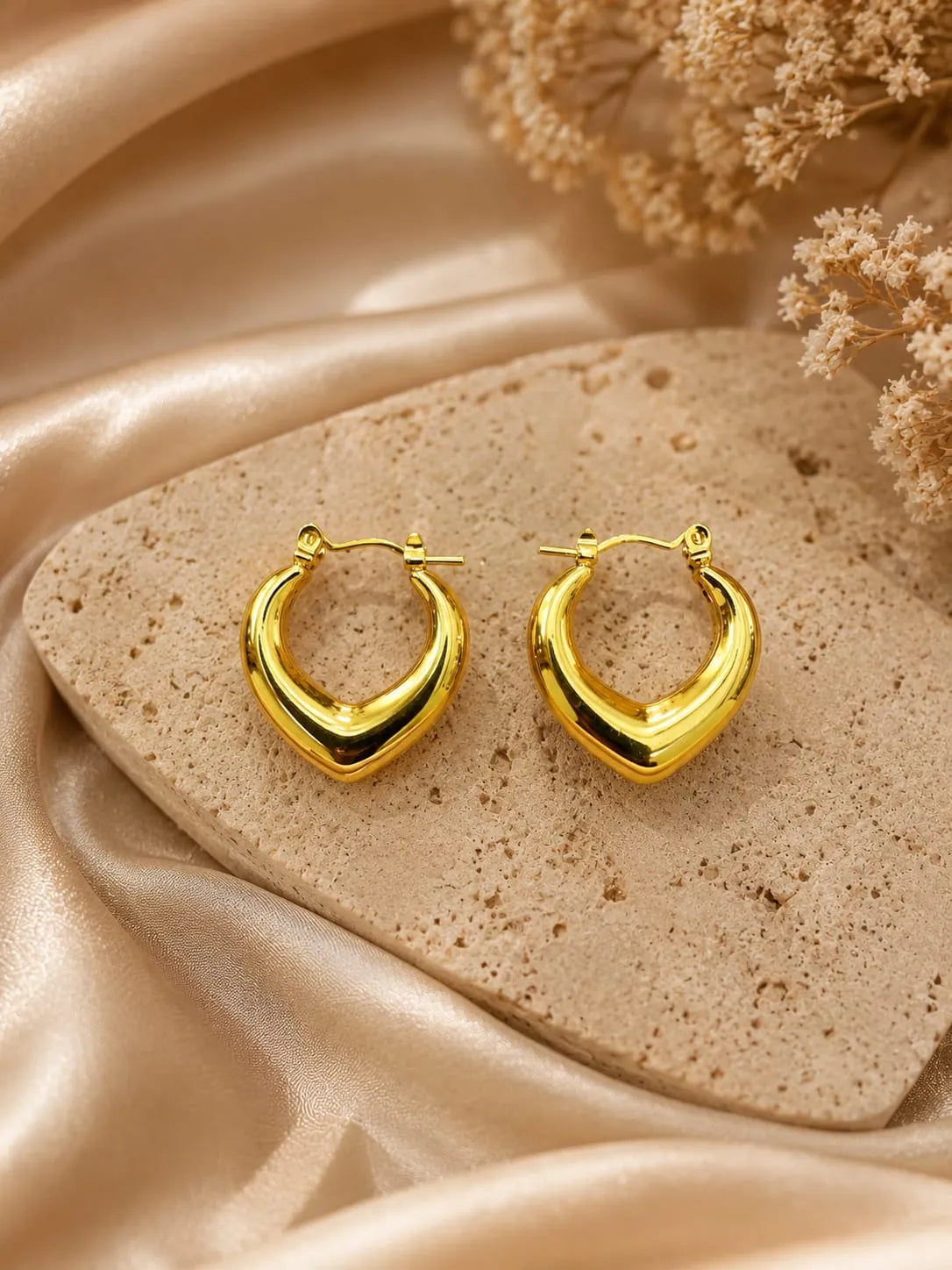 Golden Hoop Earrings