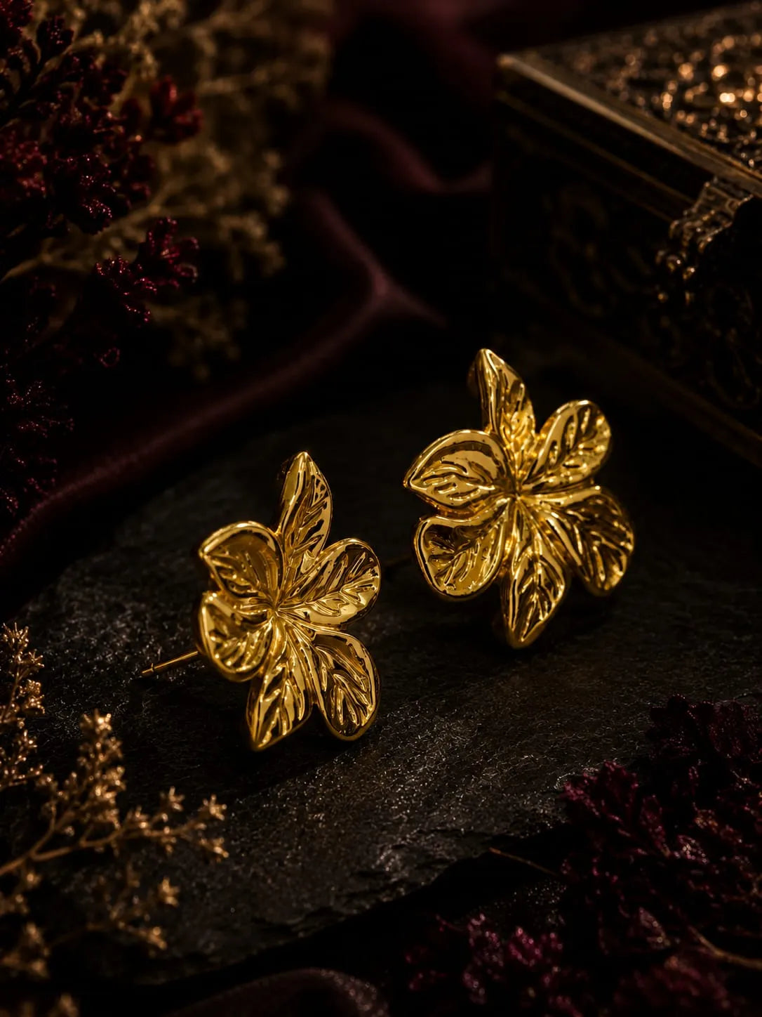 Lily Luxe Golden Studs