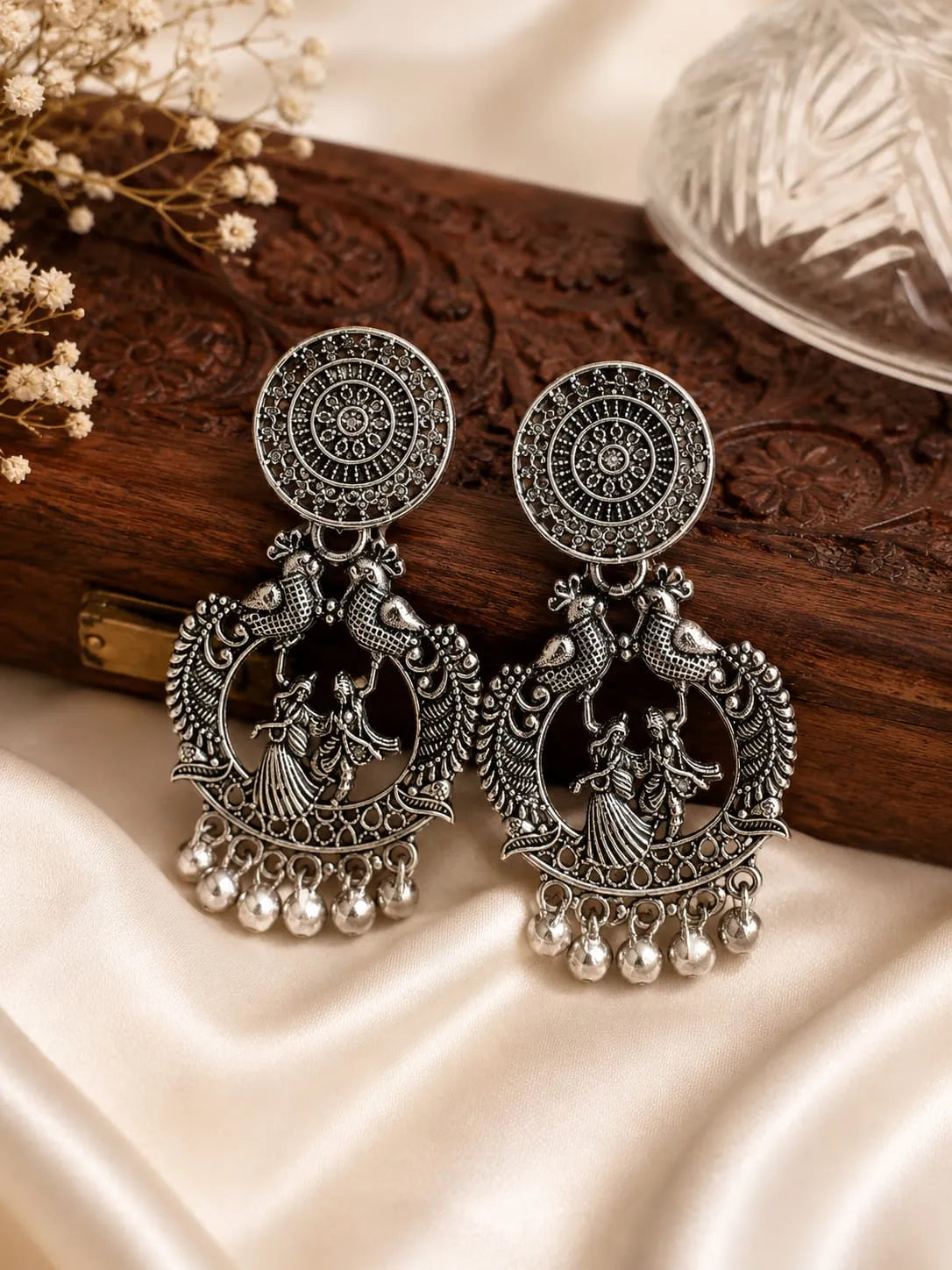 Royal Raas Leela Oxidised Earrings