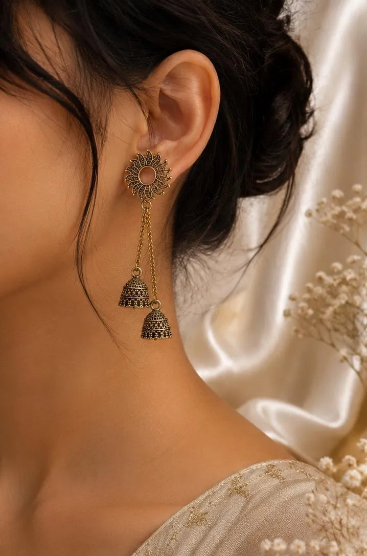 Sunkiss Chained Jhumkas