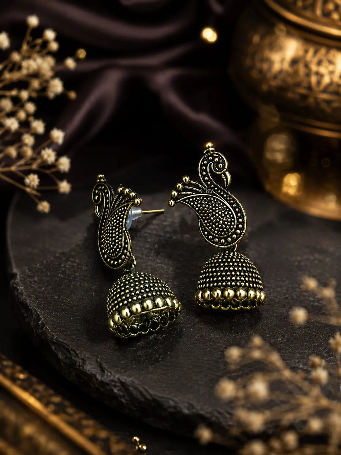 Traditional Paisley Jhumkas